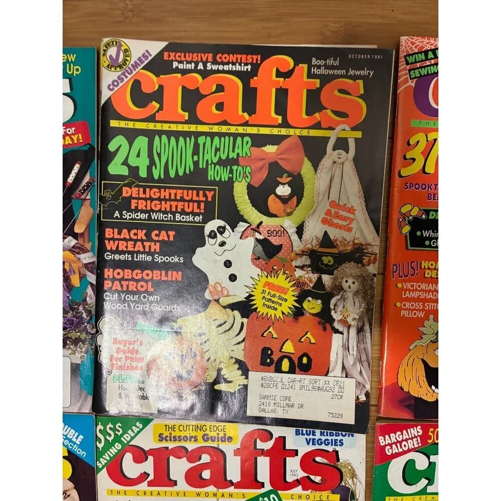 VTG Crafts Magazine Bundle 6 Issues 1991-1993 DIY Y2K 90s